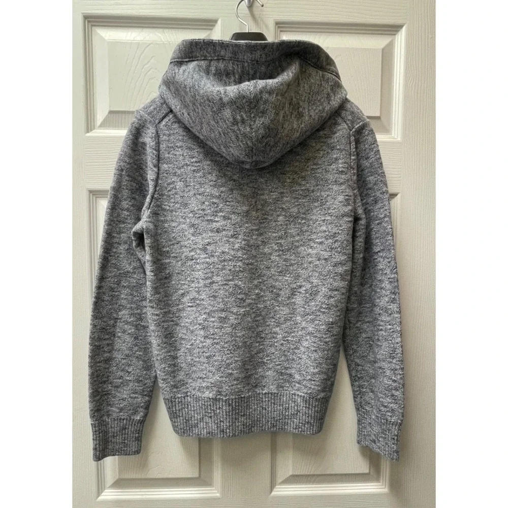 Banana Republic‎ Men's Small Hooded Blue Sweater Pullover Cotton Nautical Toggle